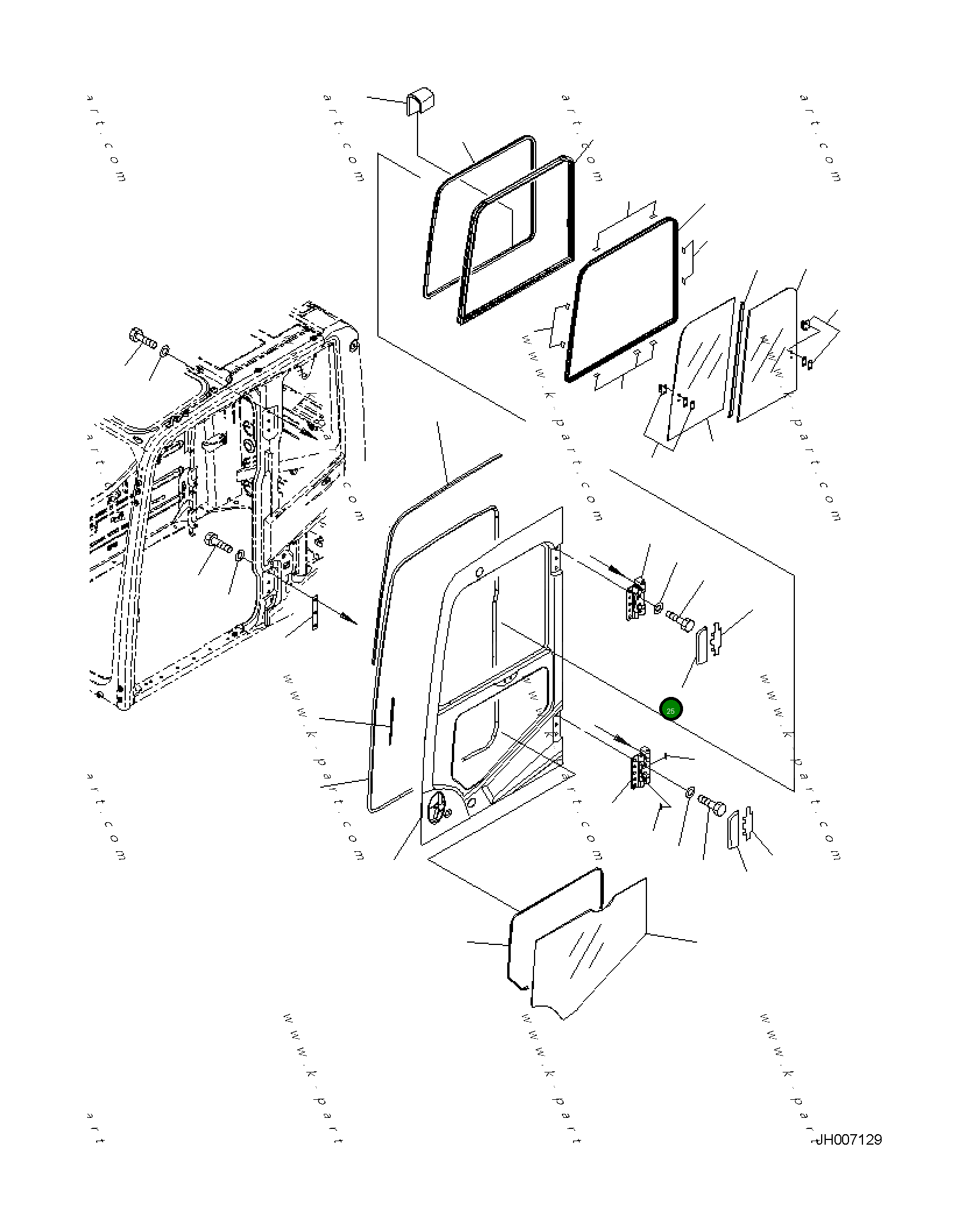 Крышка 2A5-53-11231 Komatsu