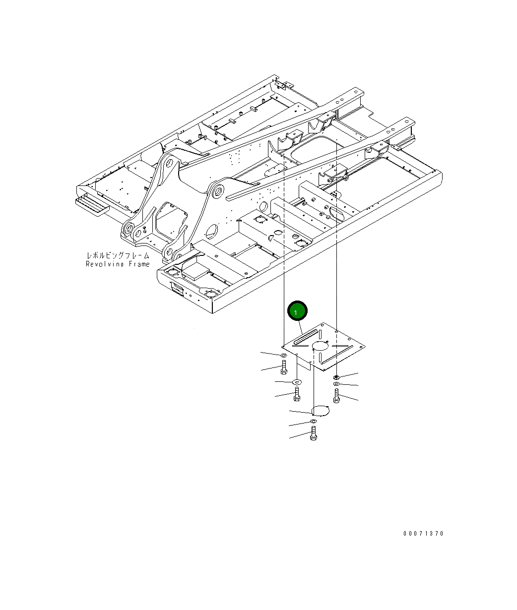 Крышка 207-54-77172  Komatsu