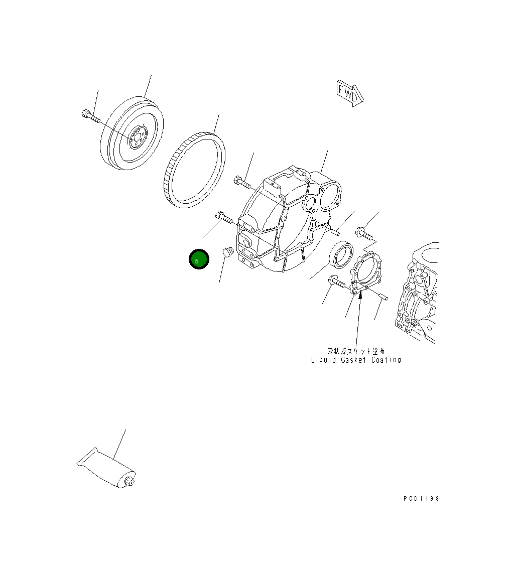 Болт 456-791 Komatsu
