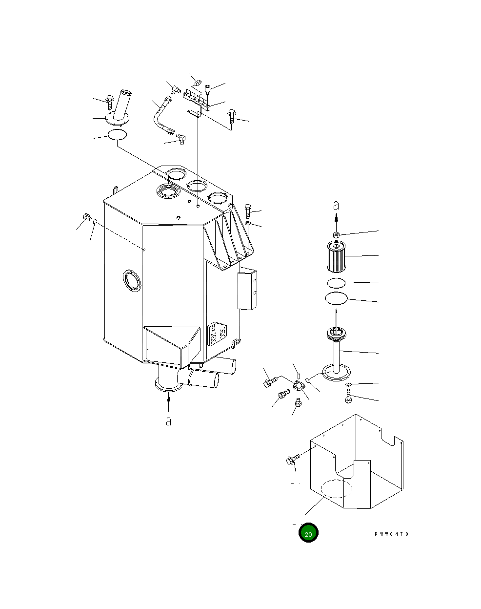 Крышка 42C-60-15112 Komatsu