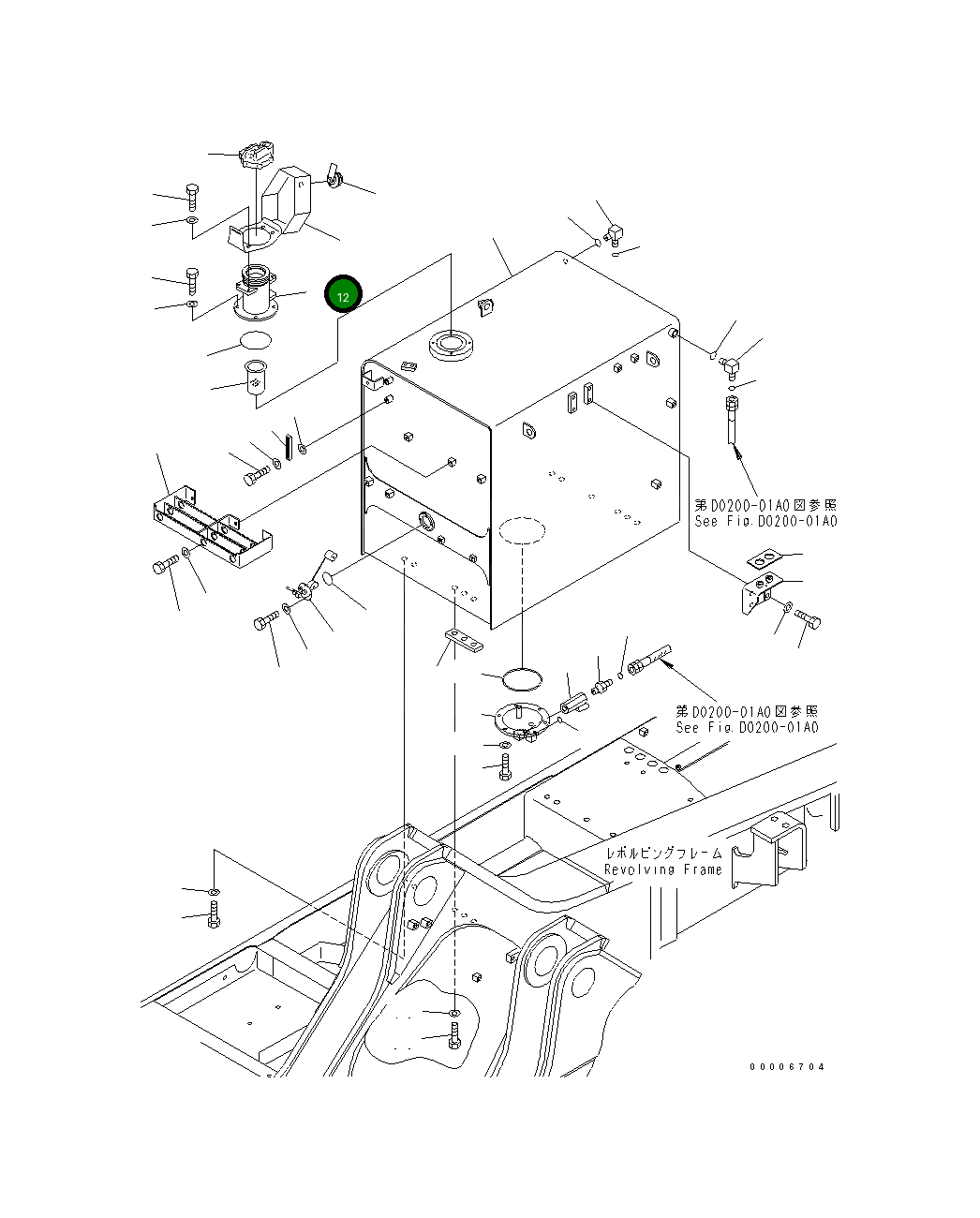 Крышка 21N-04-31160  Komatsu