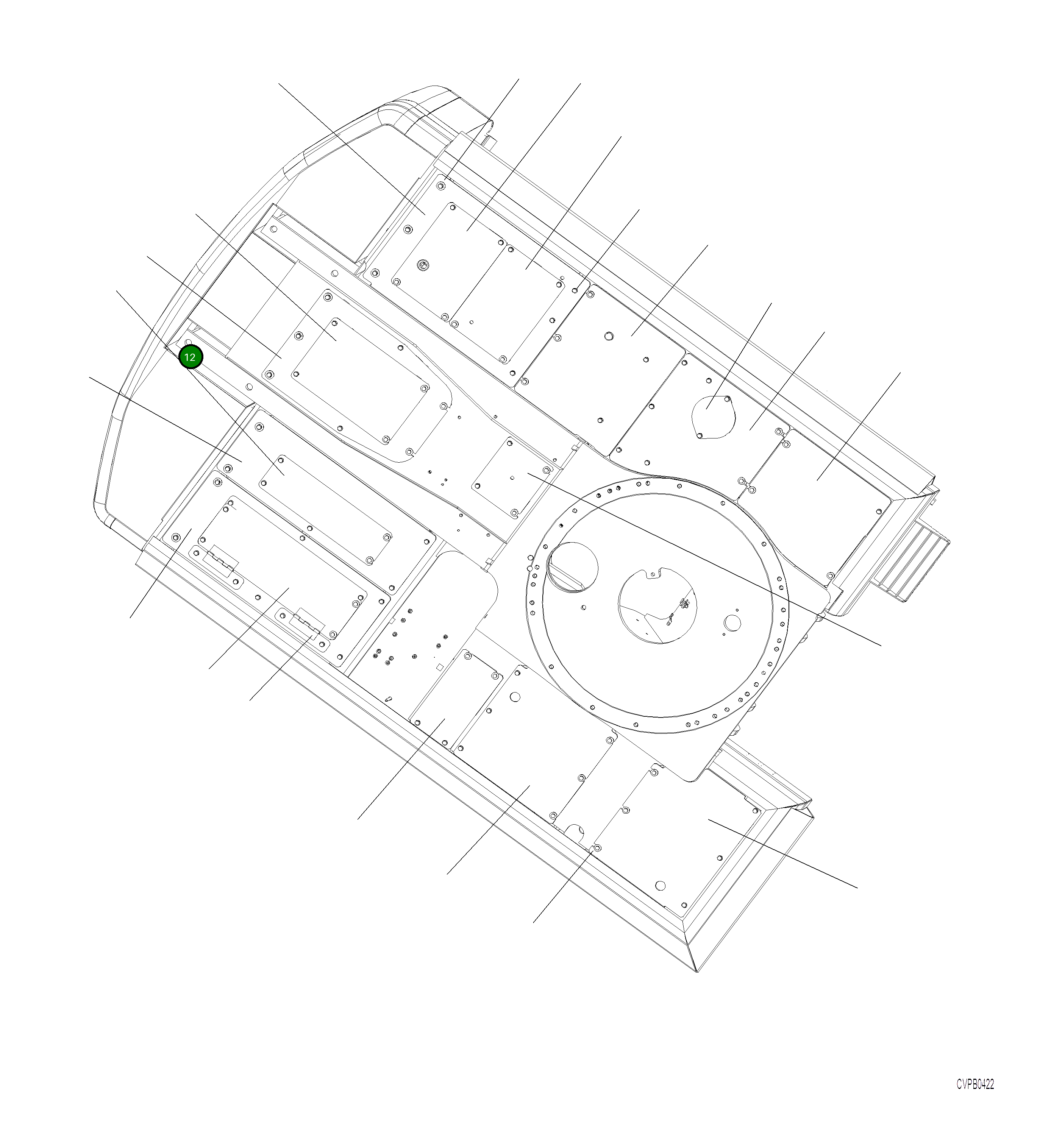Крышка 206-54-31270 Komatsu