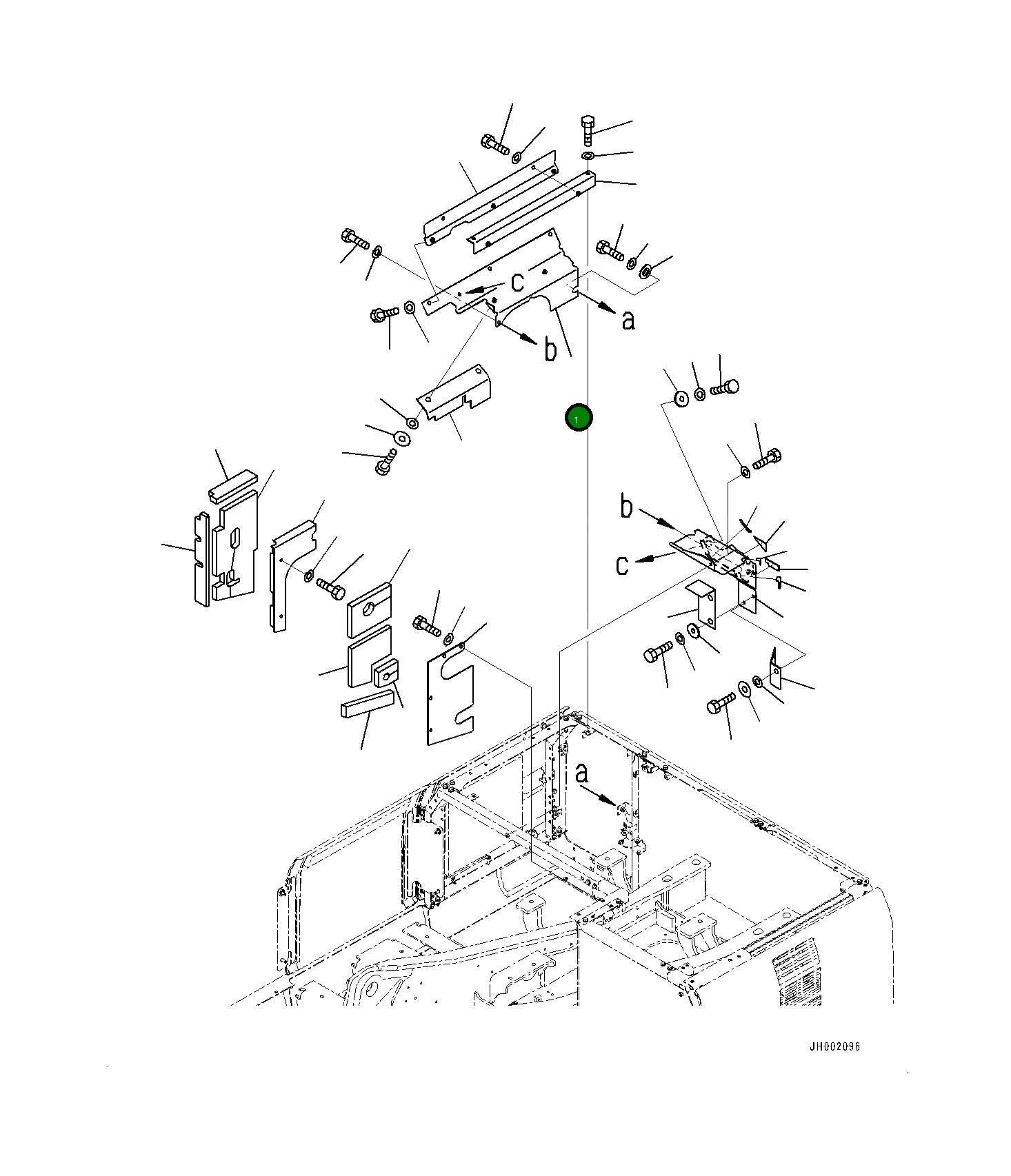 Крышка 21K-54-74152 Komatsu
