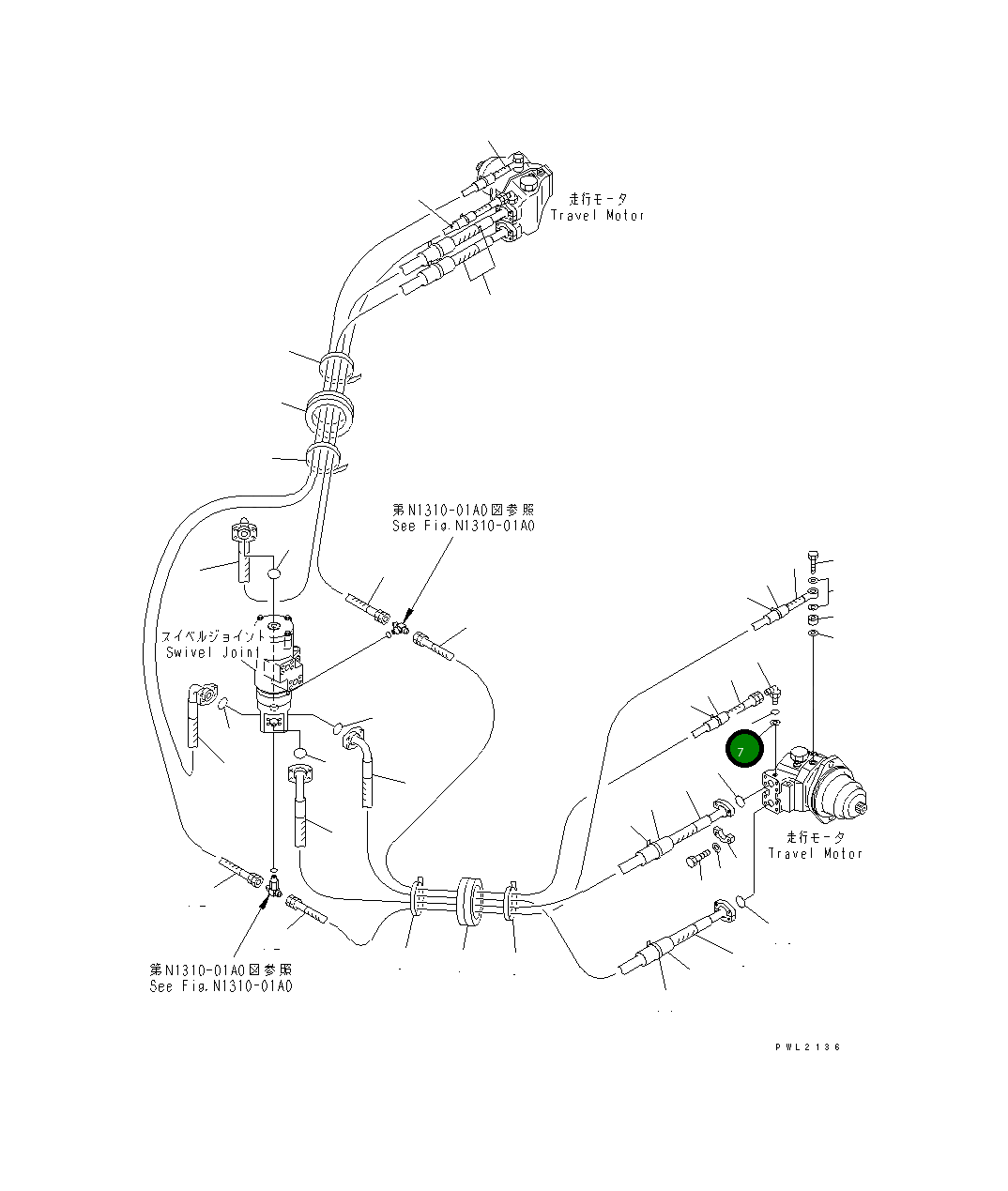 Кольцо уплотнительное (O-Ring) 20E-62-K4350 Komatsu