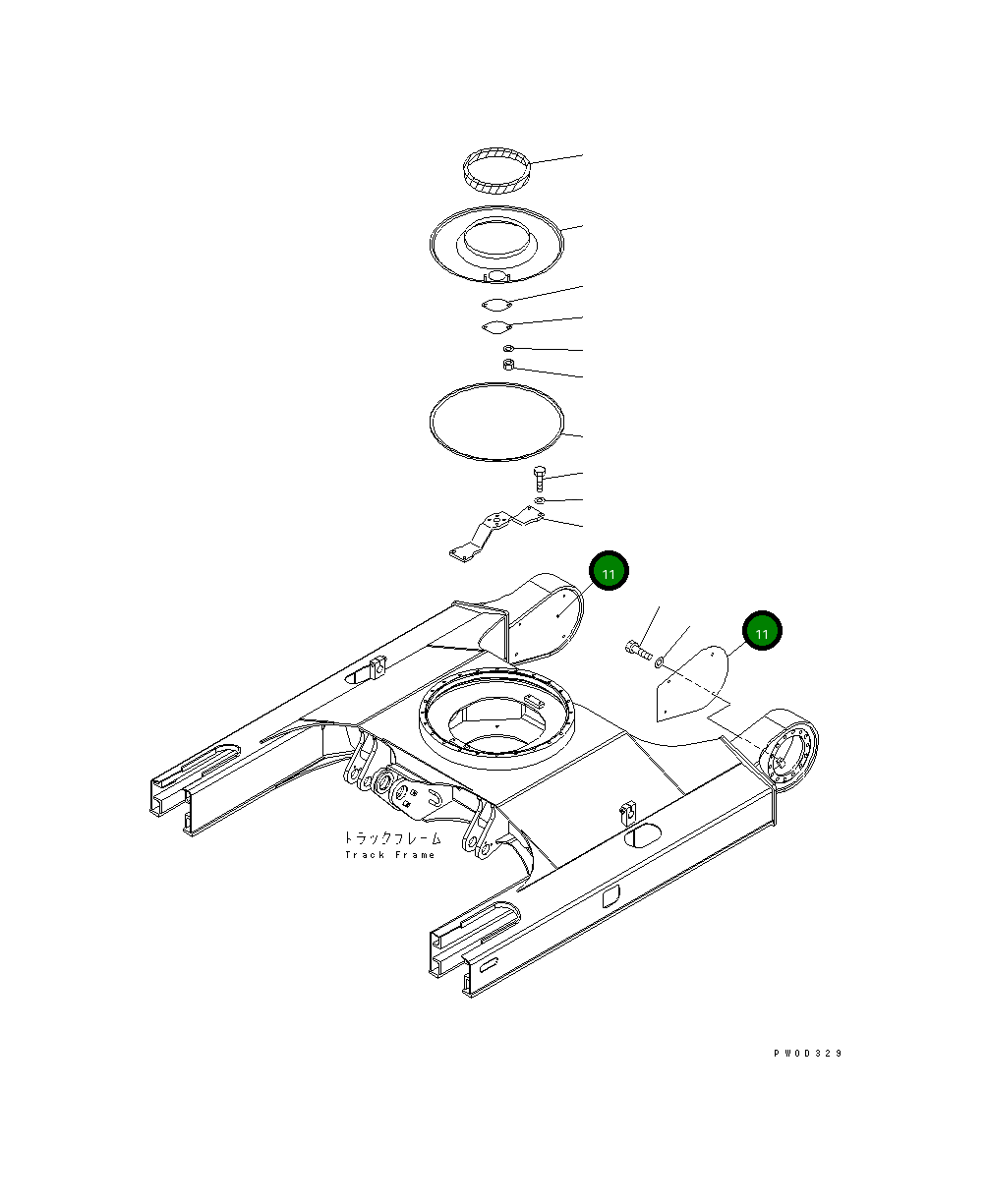 Крышка 21W-30-41160 Komatsu