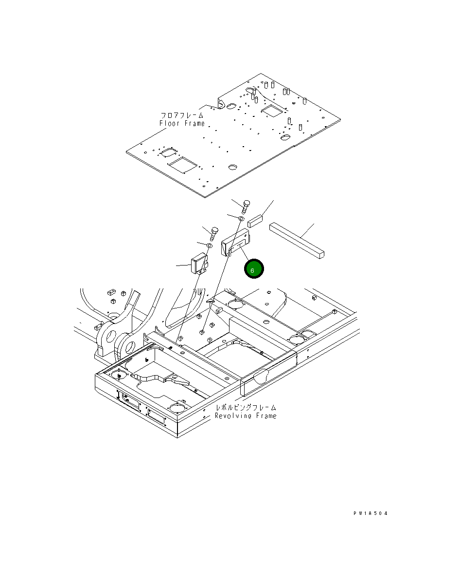 Крышка 21M-54-16741  Komatsu