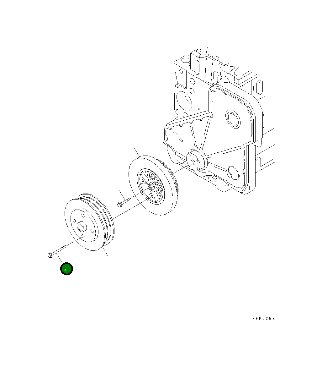 Болт 1241-231-H1 Komatsu