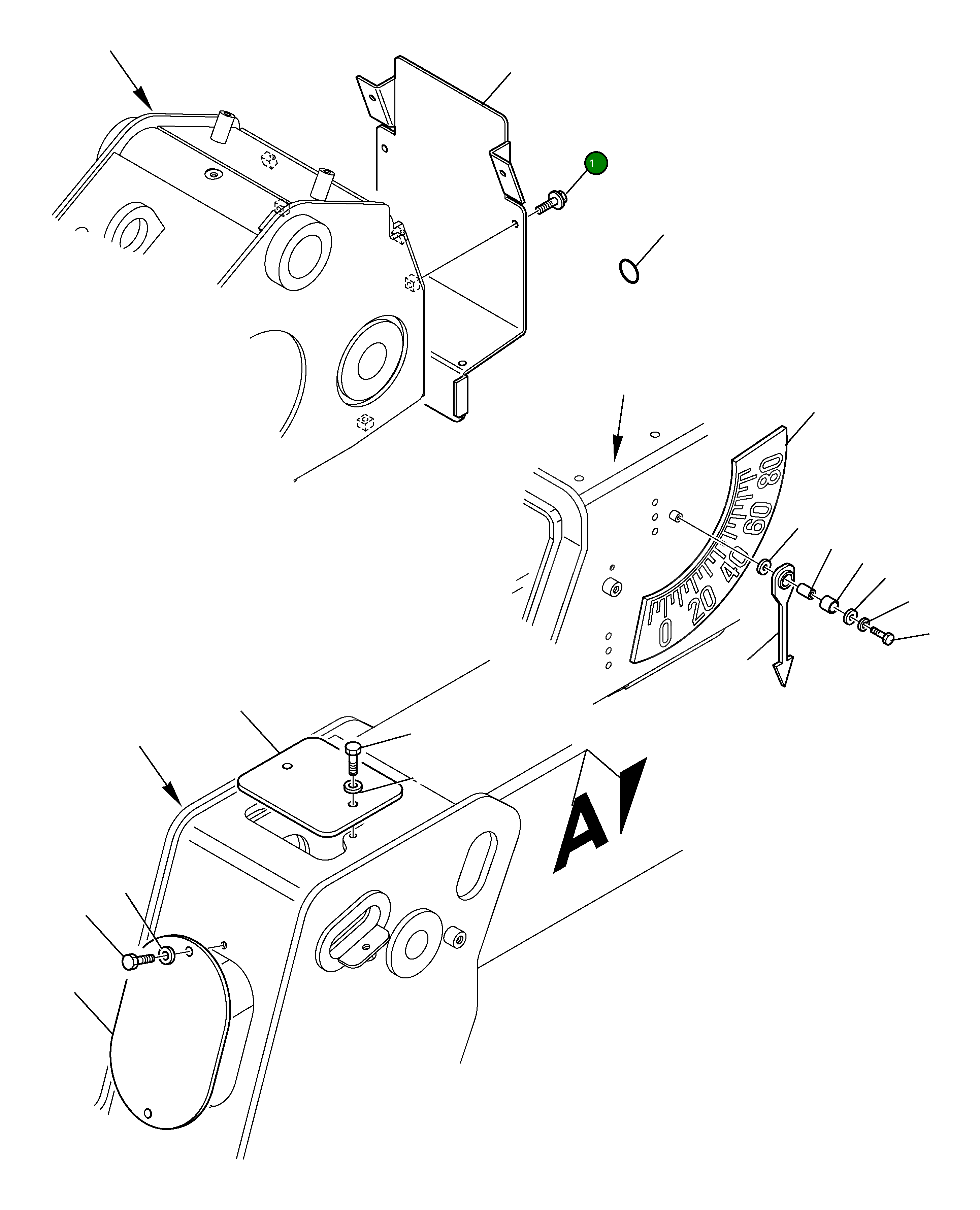 Крышка 395-70-14680  Komatsu