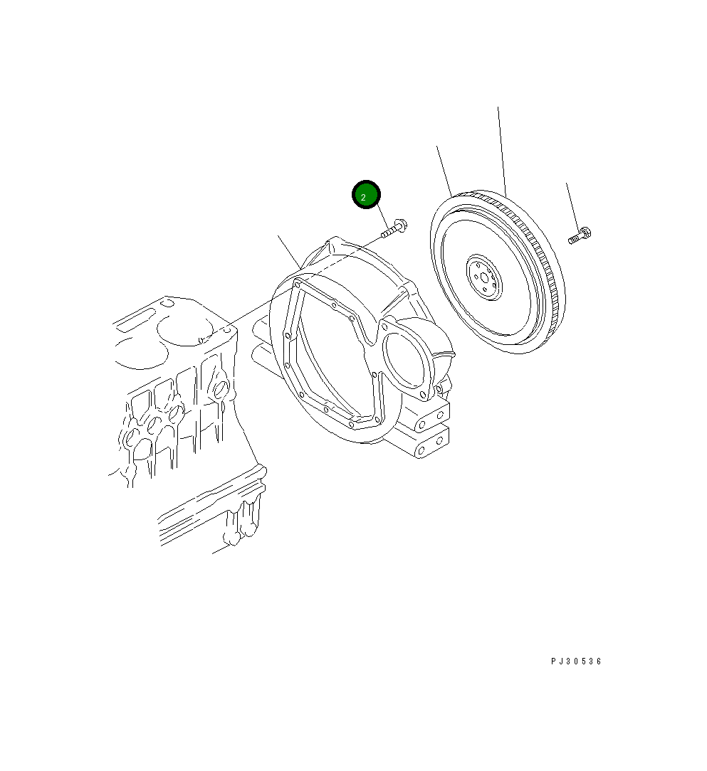 Болт YM26106-100282 Komatsu