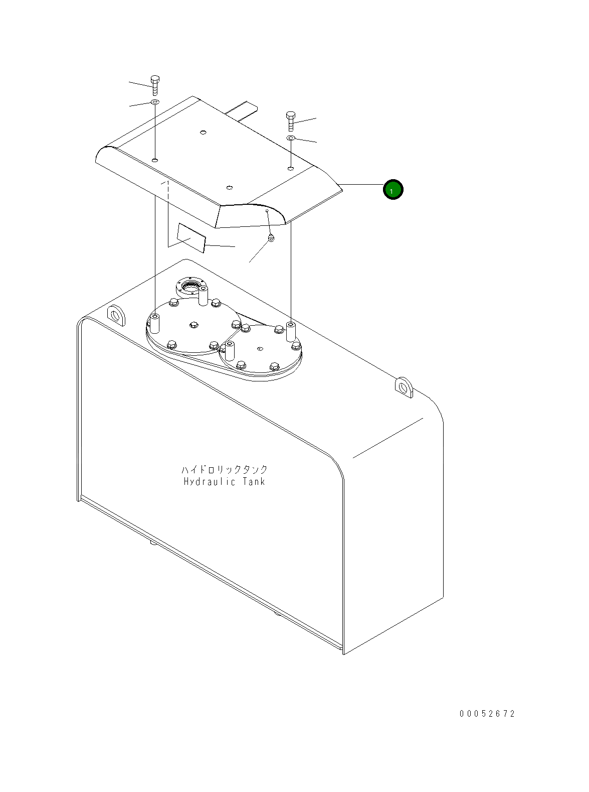 Крышка 423-60-45141 Komatsu