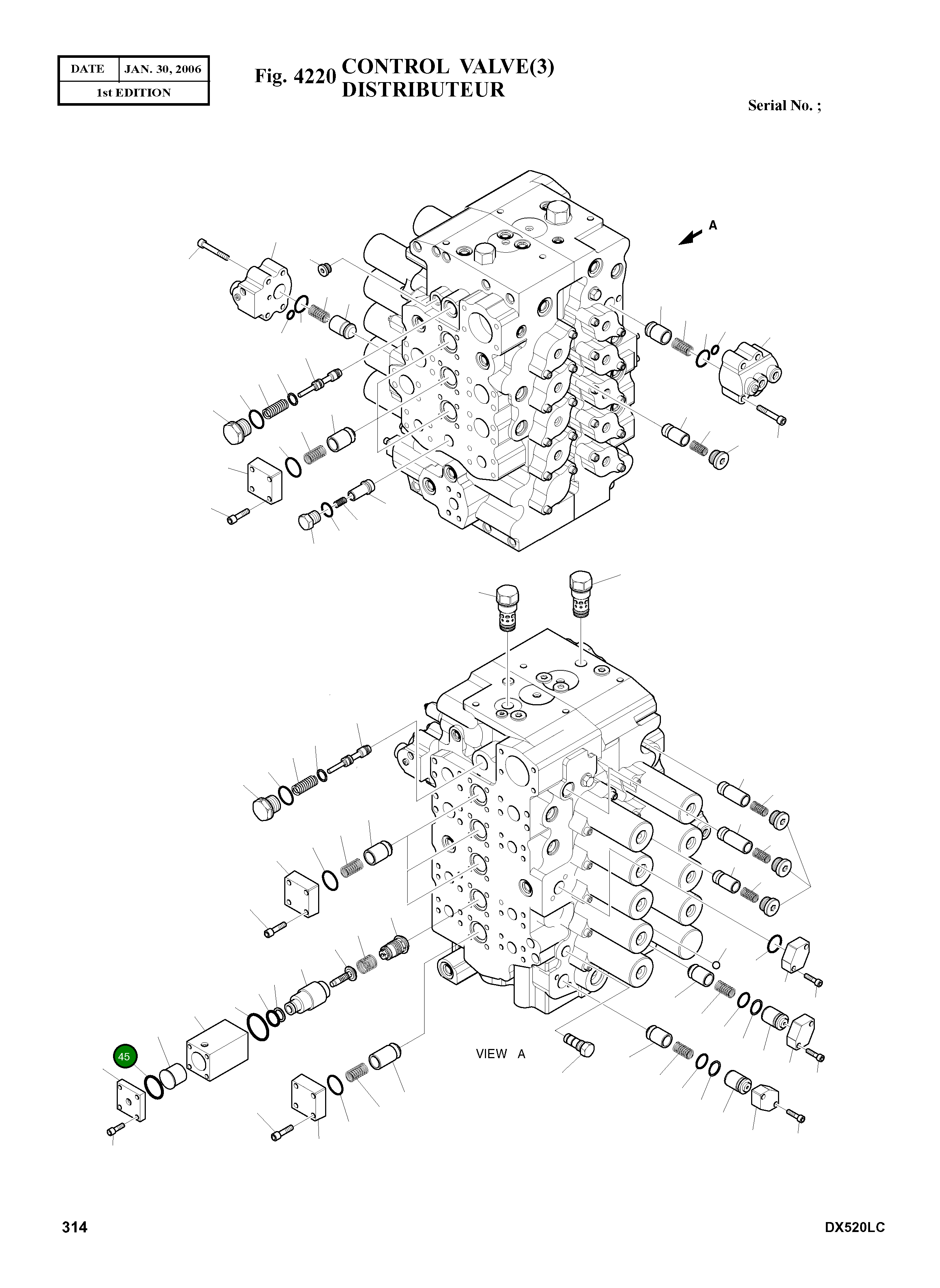 Кольцо уплотнительное (O-Ring) S8000481 Komatsu