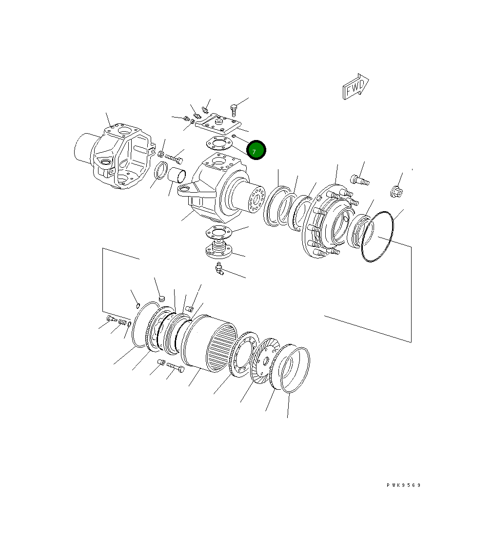 Кольцо уплотнительное (O-Ring) 20E-23-K1420 Komatsu
