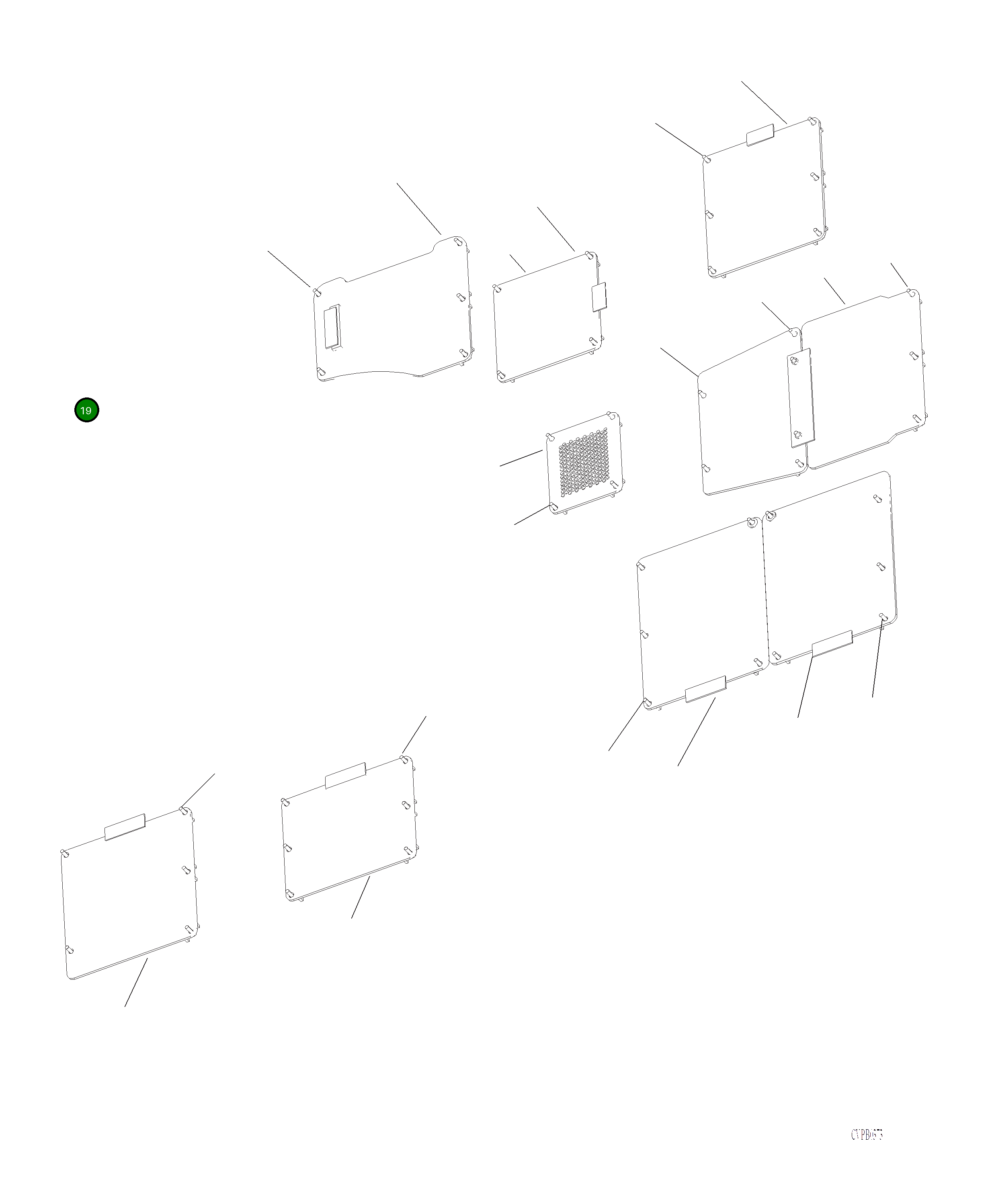 Крышка 206-54-A2450  Komatsu