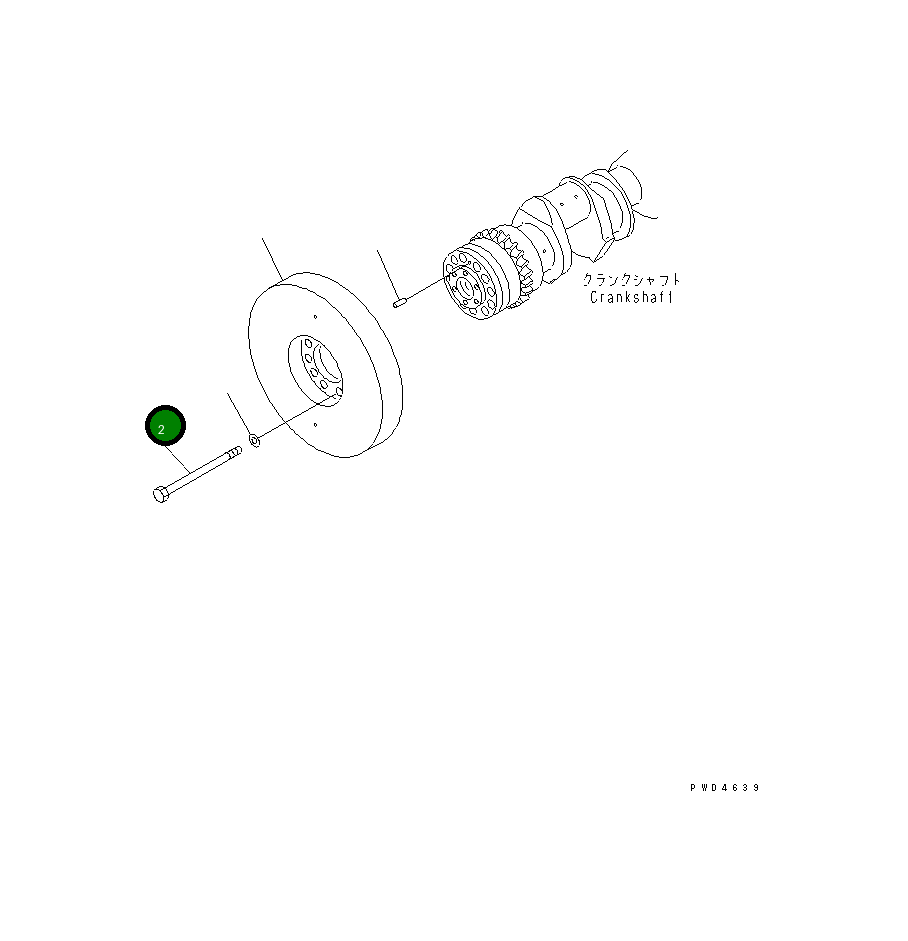Болт 6166-31-8170 Komatsu