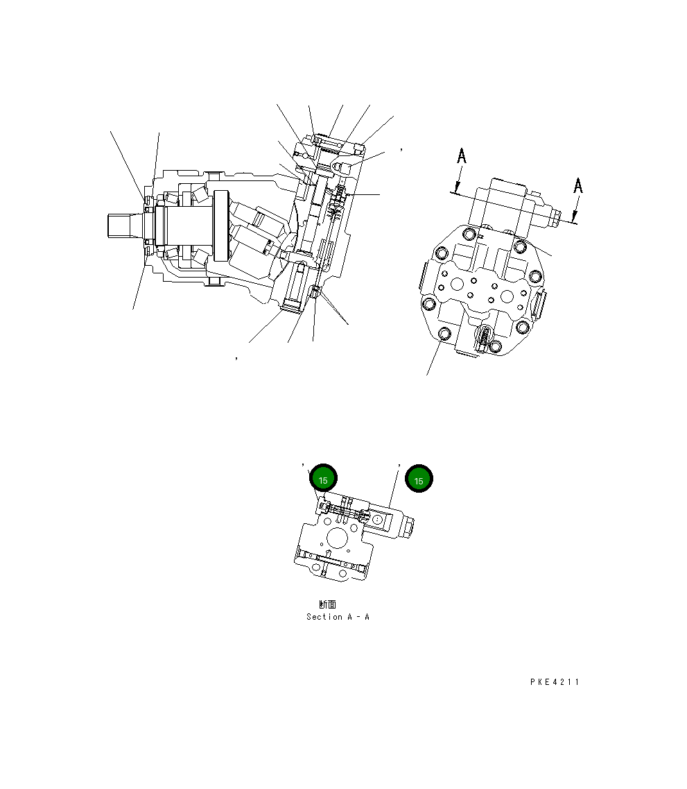 Кольцо уплотнительное (O-Ring) 415-17-22240 Komatsu