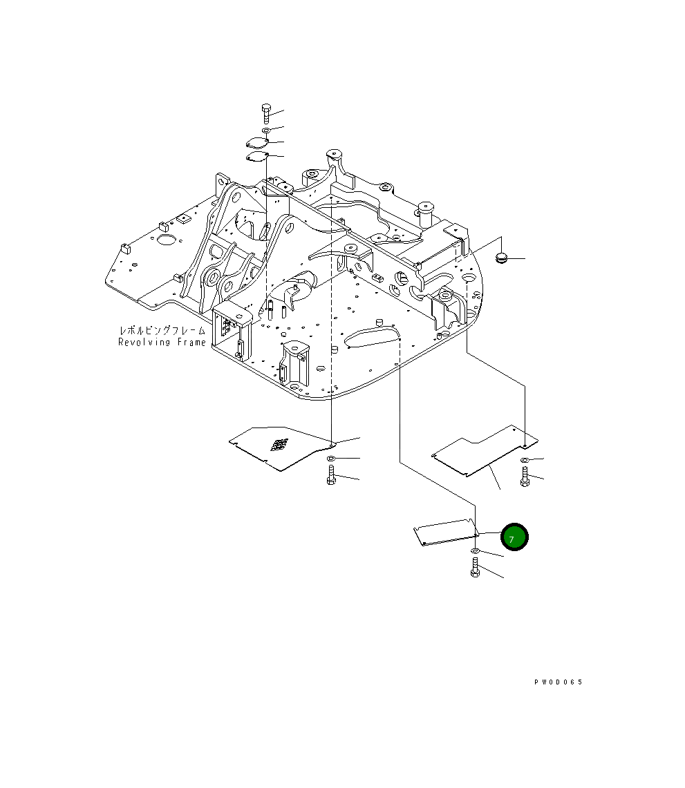 Крышка 21W-46-41960NK Komatsu