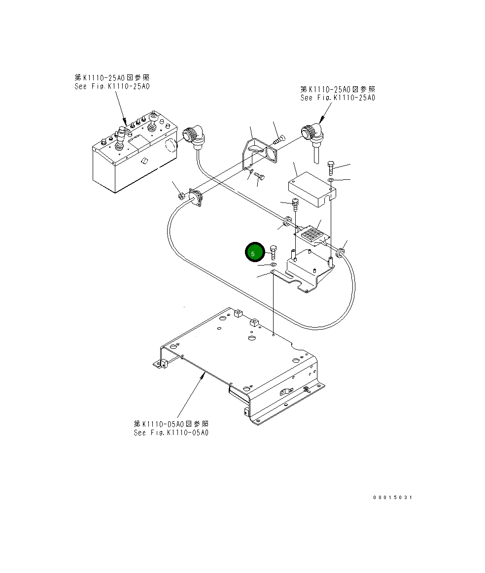 Болт 01010-D0825 Komatsu