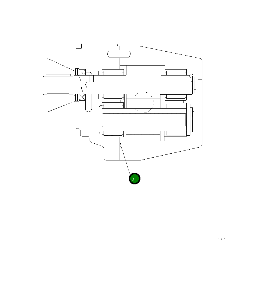 Кольцо UC1303002403  Komatsu