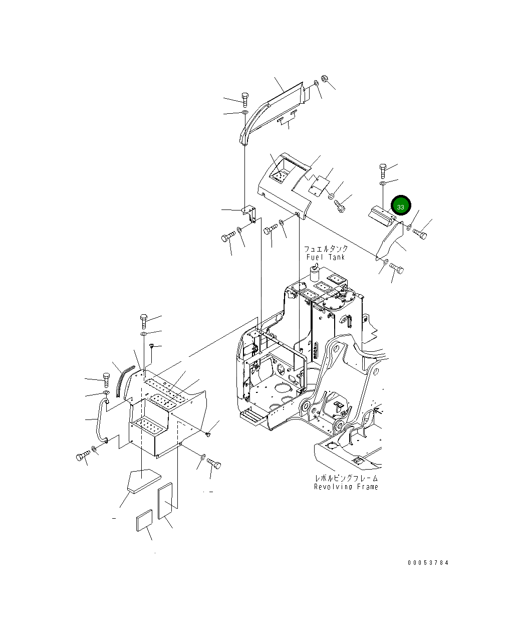 Крышка 22U-54-24430 Komatsu