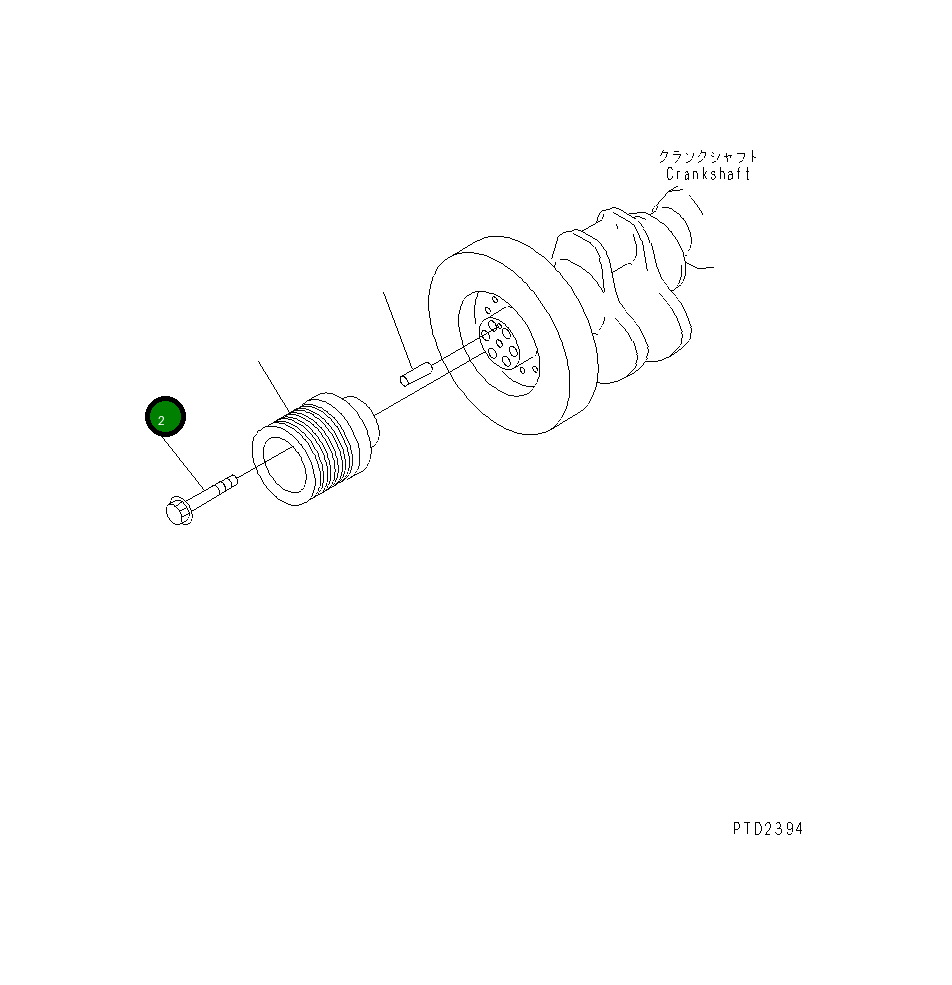 Болт 6162-33-5320  Komatsu