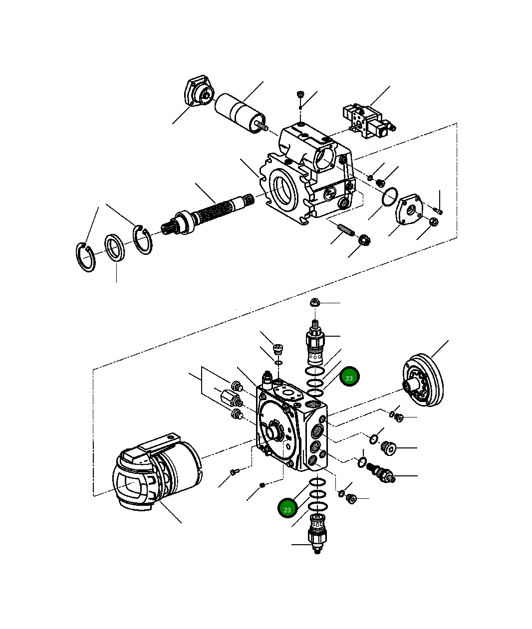 Кольцо уплотнительное (O-Ring) 383 219 R1 Komatsu