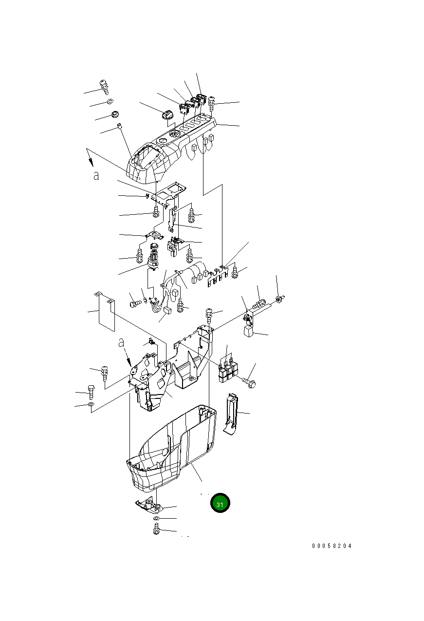 Крышка 22U-43-23230  Komatsu