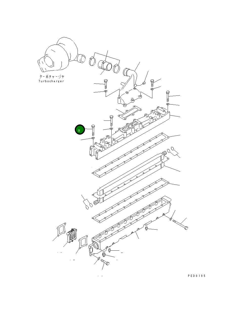 Болт 01011-80800 Komatsu
