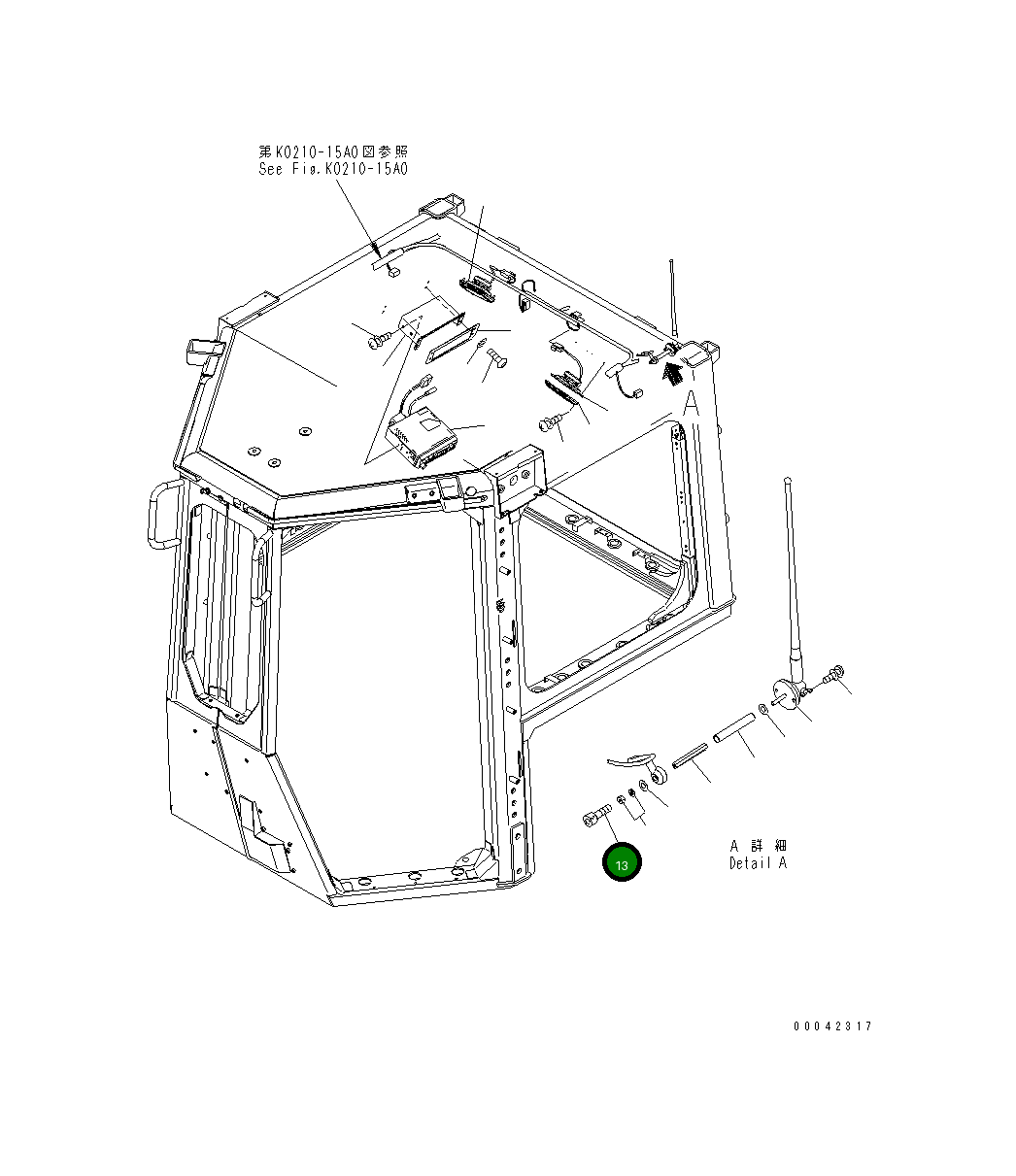 Болт 01252-70530 Komatsu