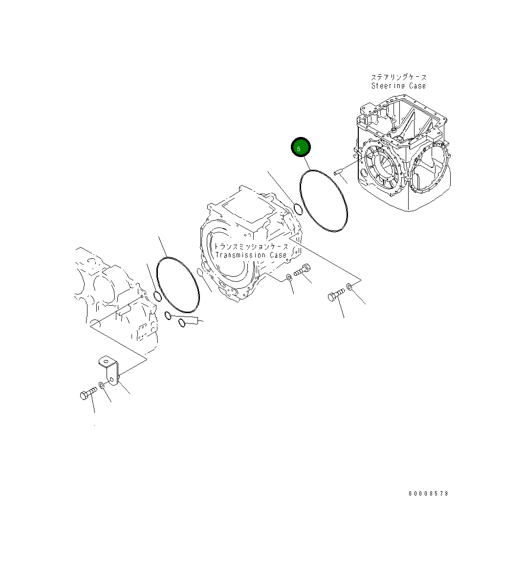 Кольцо уплотнительное (O-Ring) 07000-75375 Komatsu