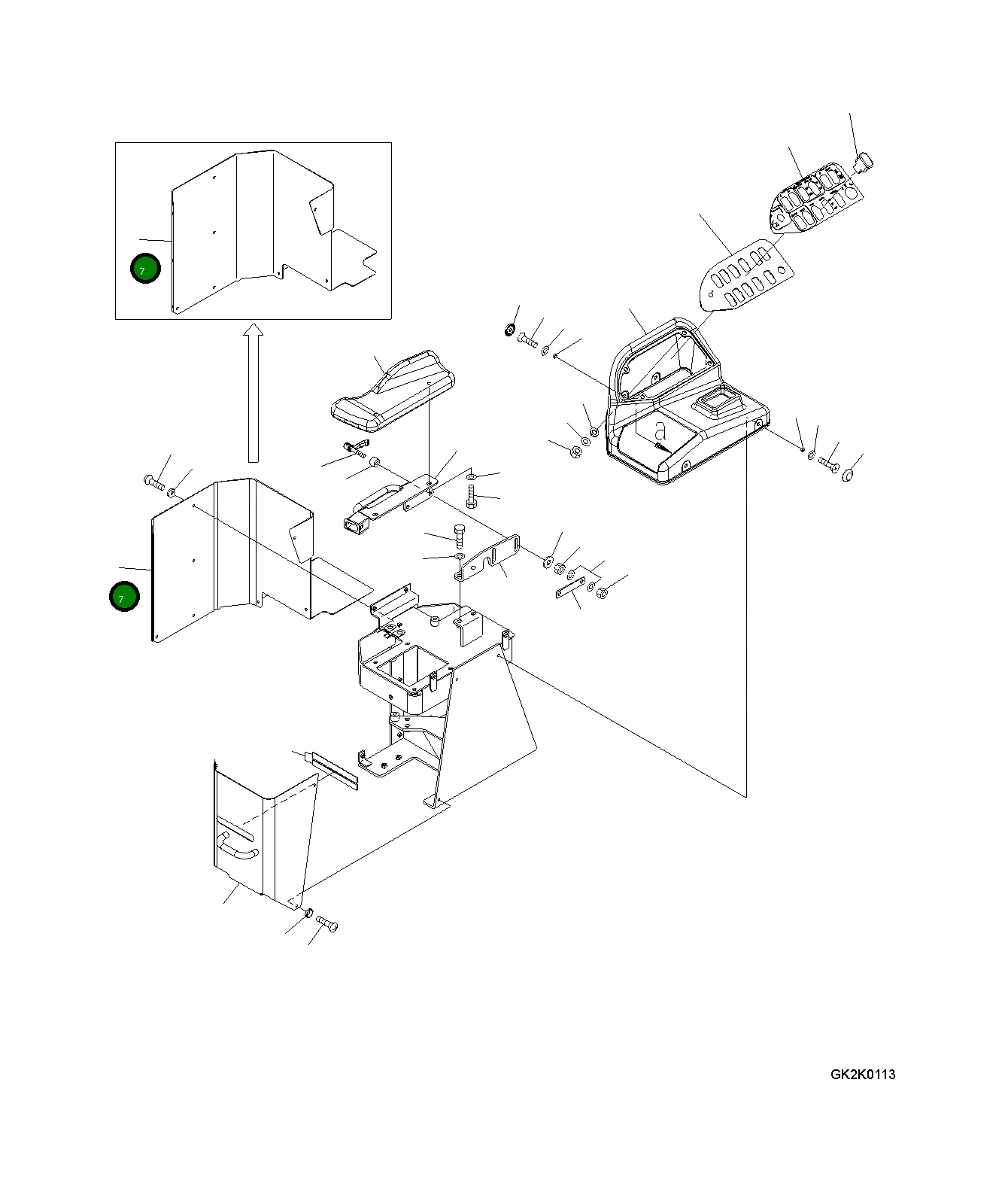 Крышка 425-43-38743  Komatsu