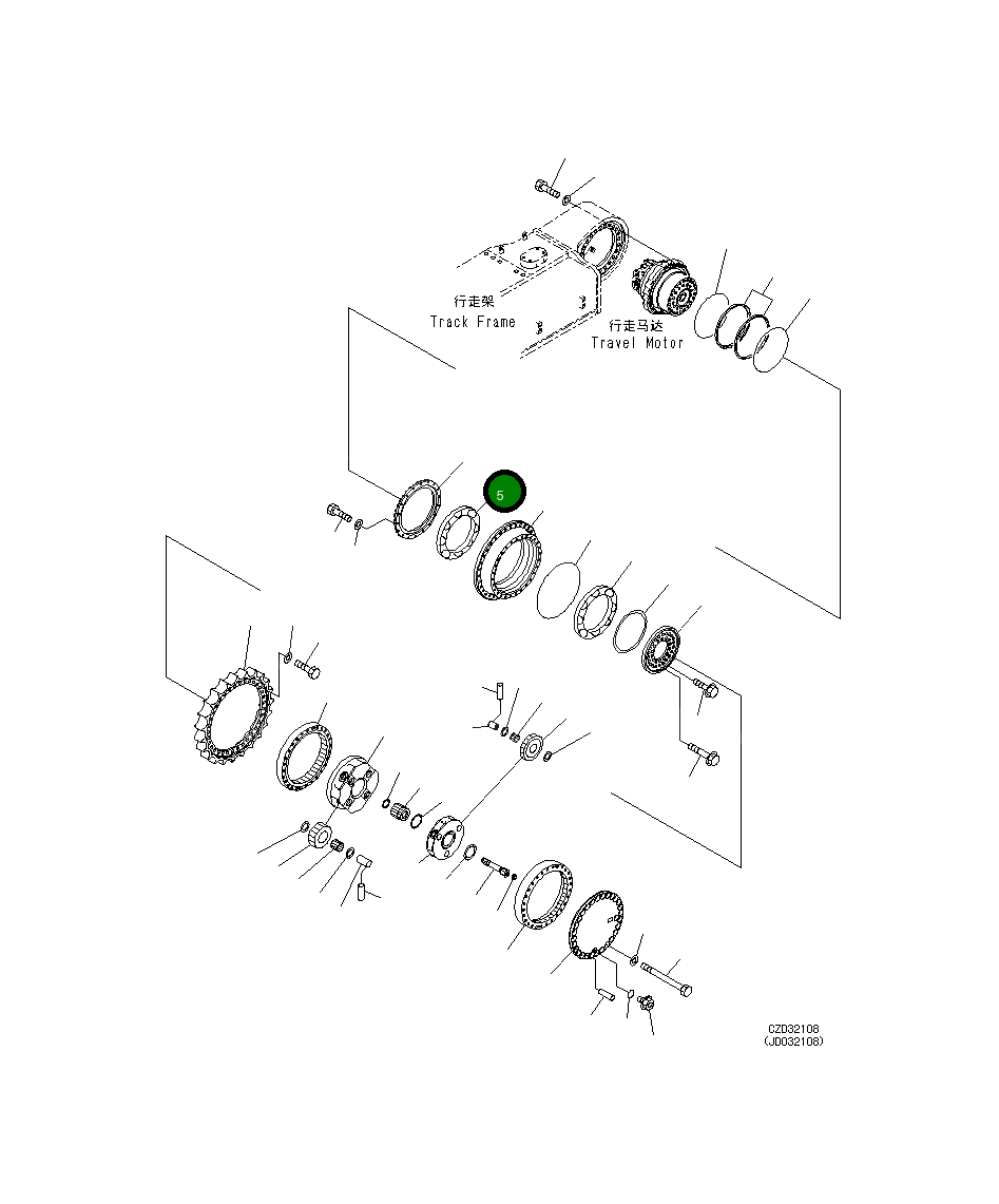 Крышка 21M-27-11440 Komatsu