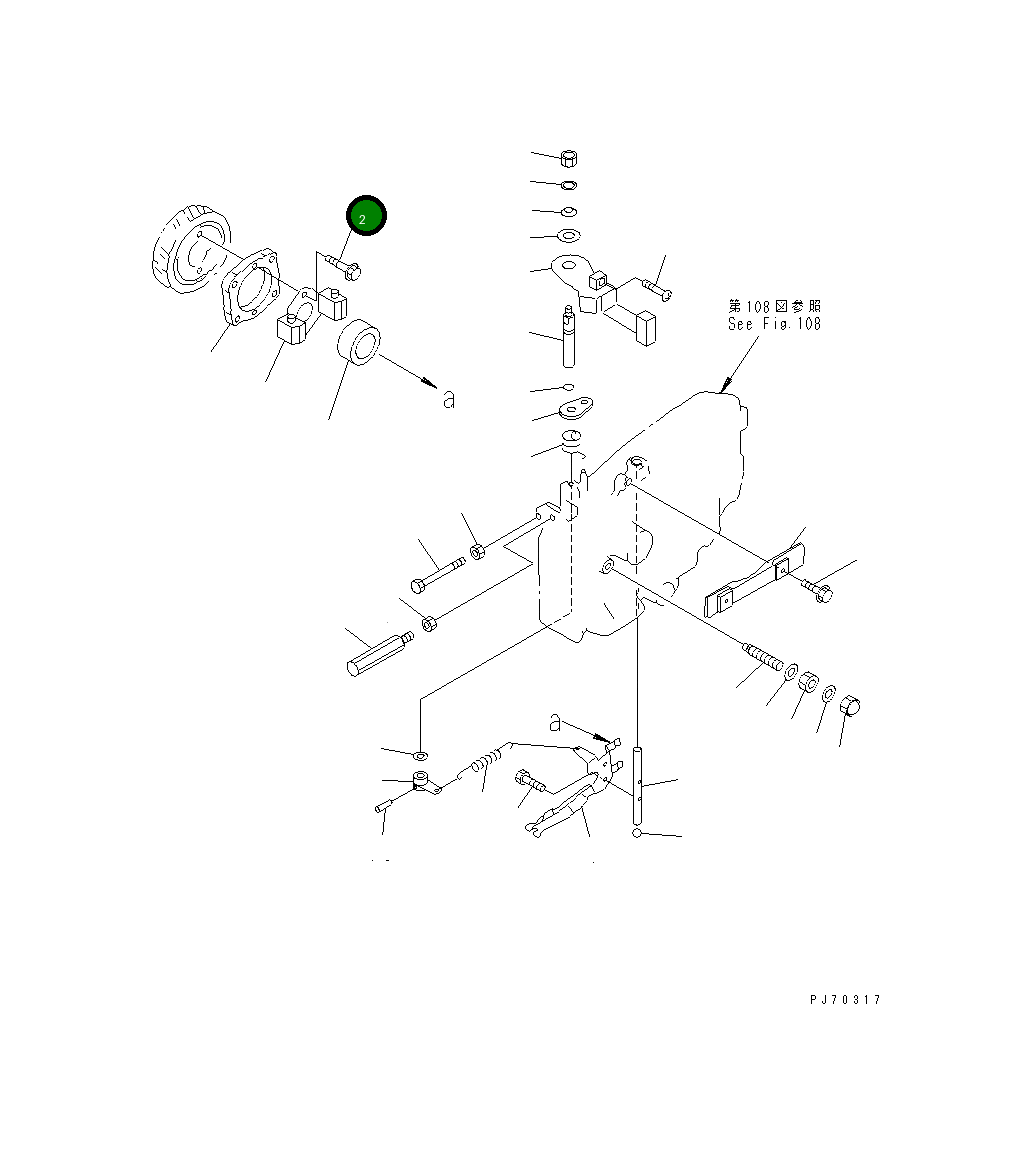Болт YM174100-61600 Komatsu