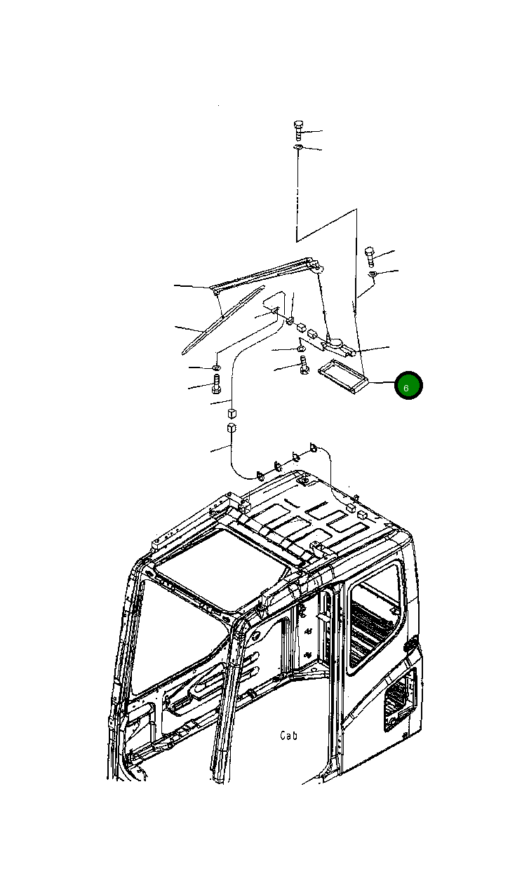 Крышка 22B-54-18541XC Komatsu