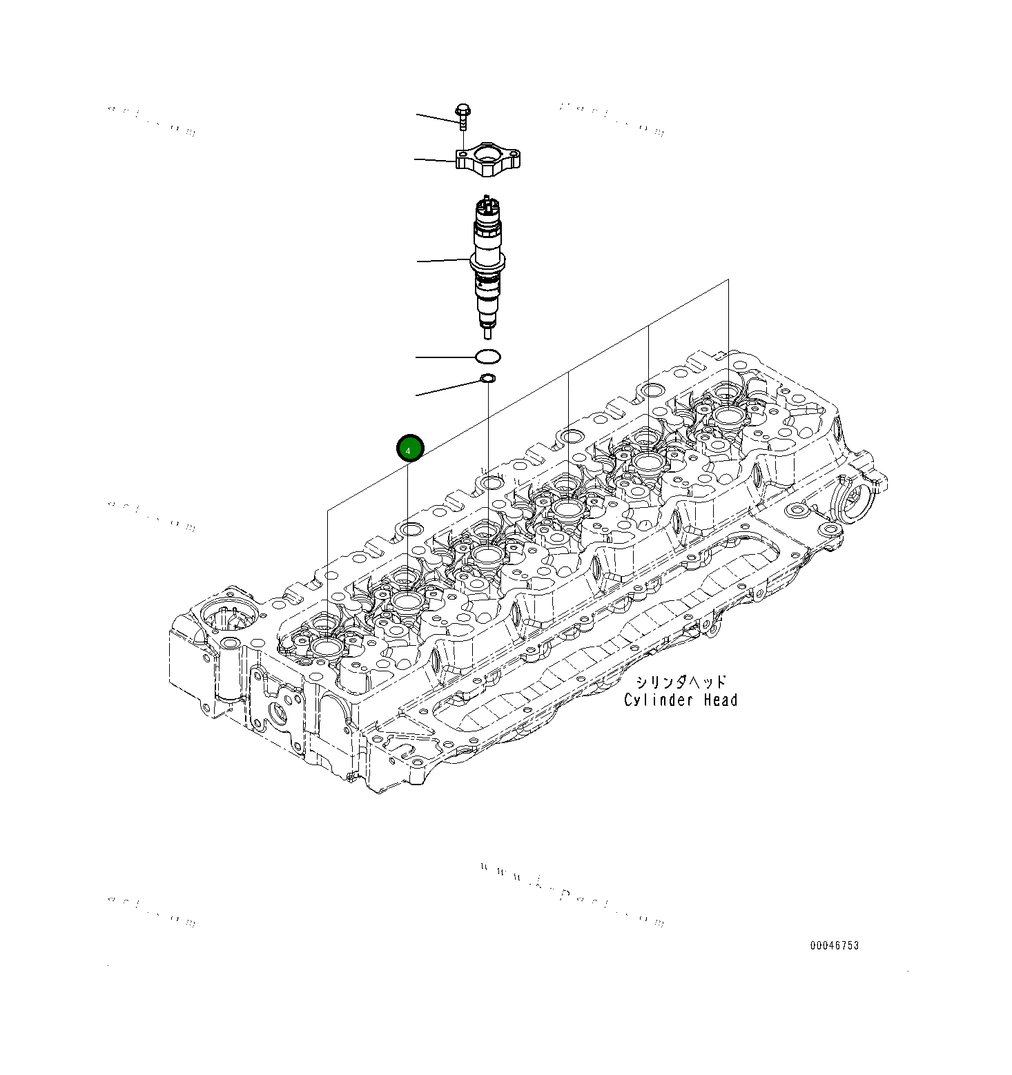 Кольцо уплотнительное (O-Ring) 6754113140  Komatsu