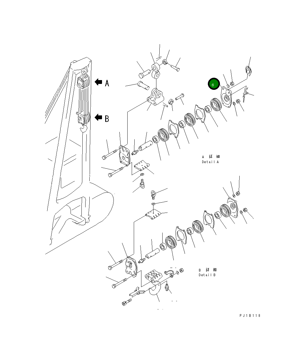 Крышка 196-70-12470  Komatsu