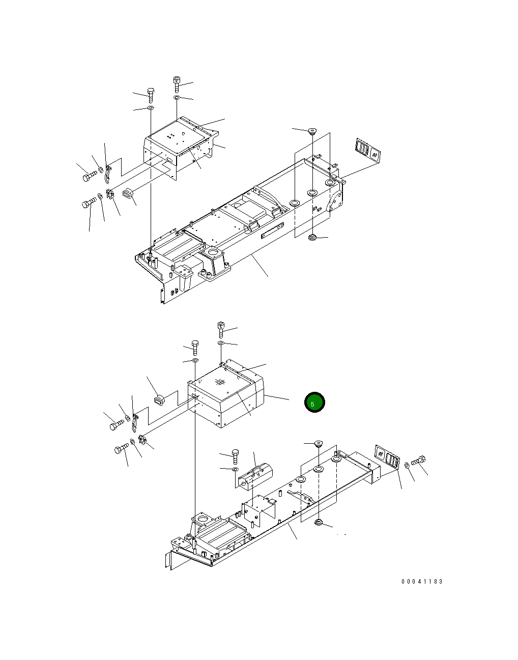 Крышка 198-54-78432  Komatsu
