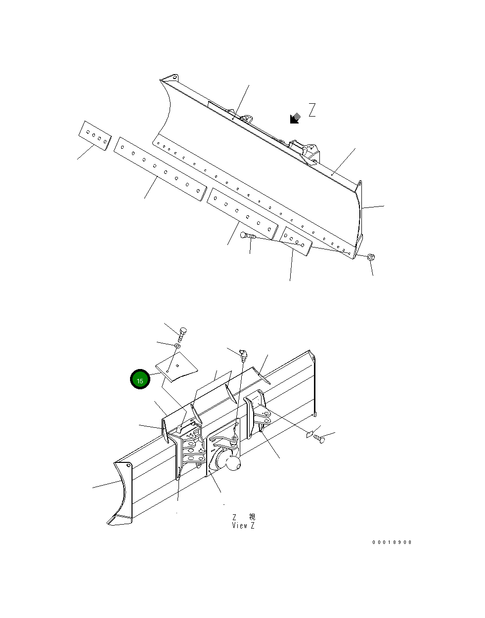 Крышка 11Y-72-25190  Komatsu