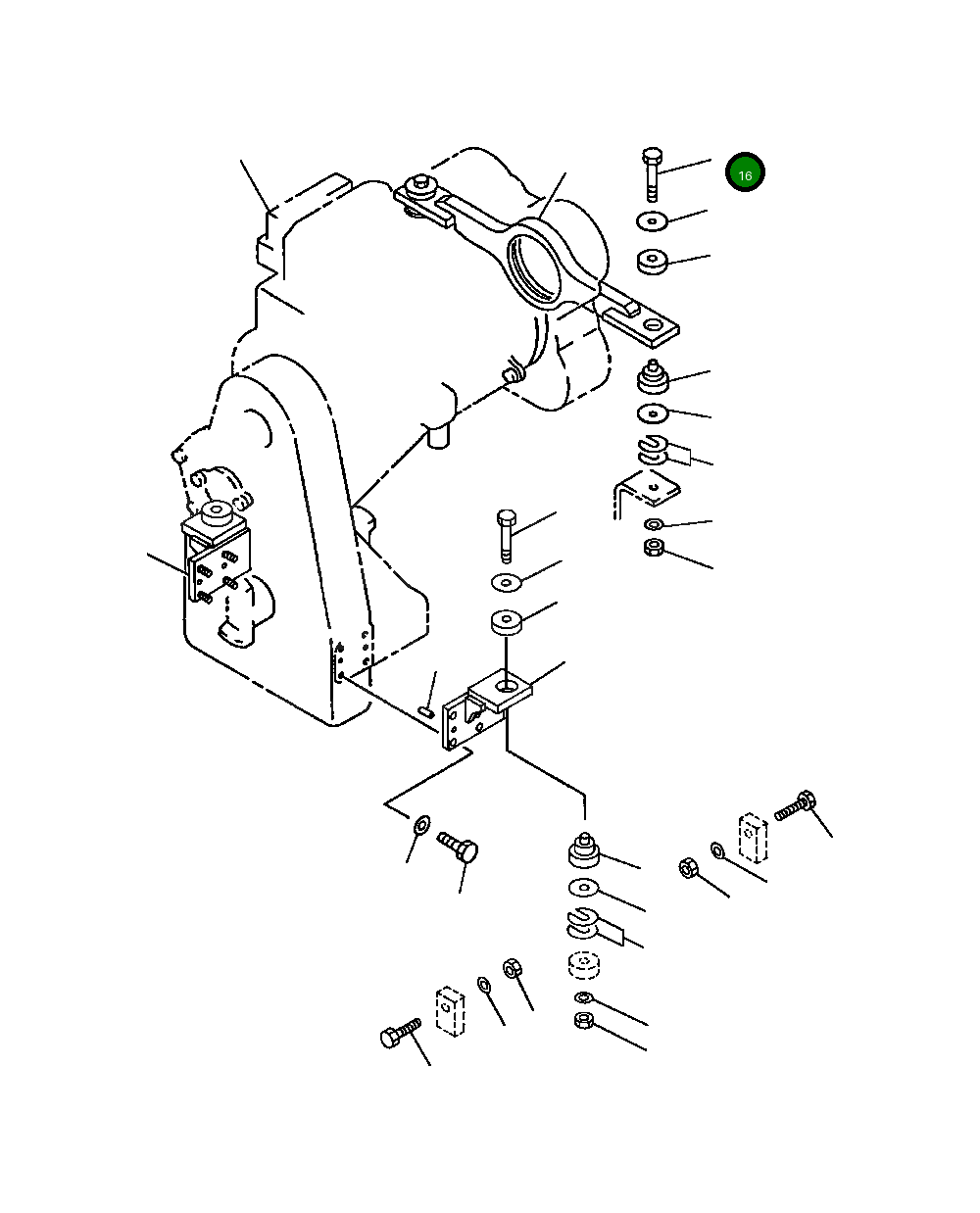 Болт 01011-32235 Komatsu