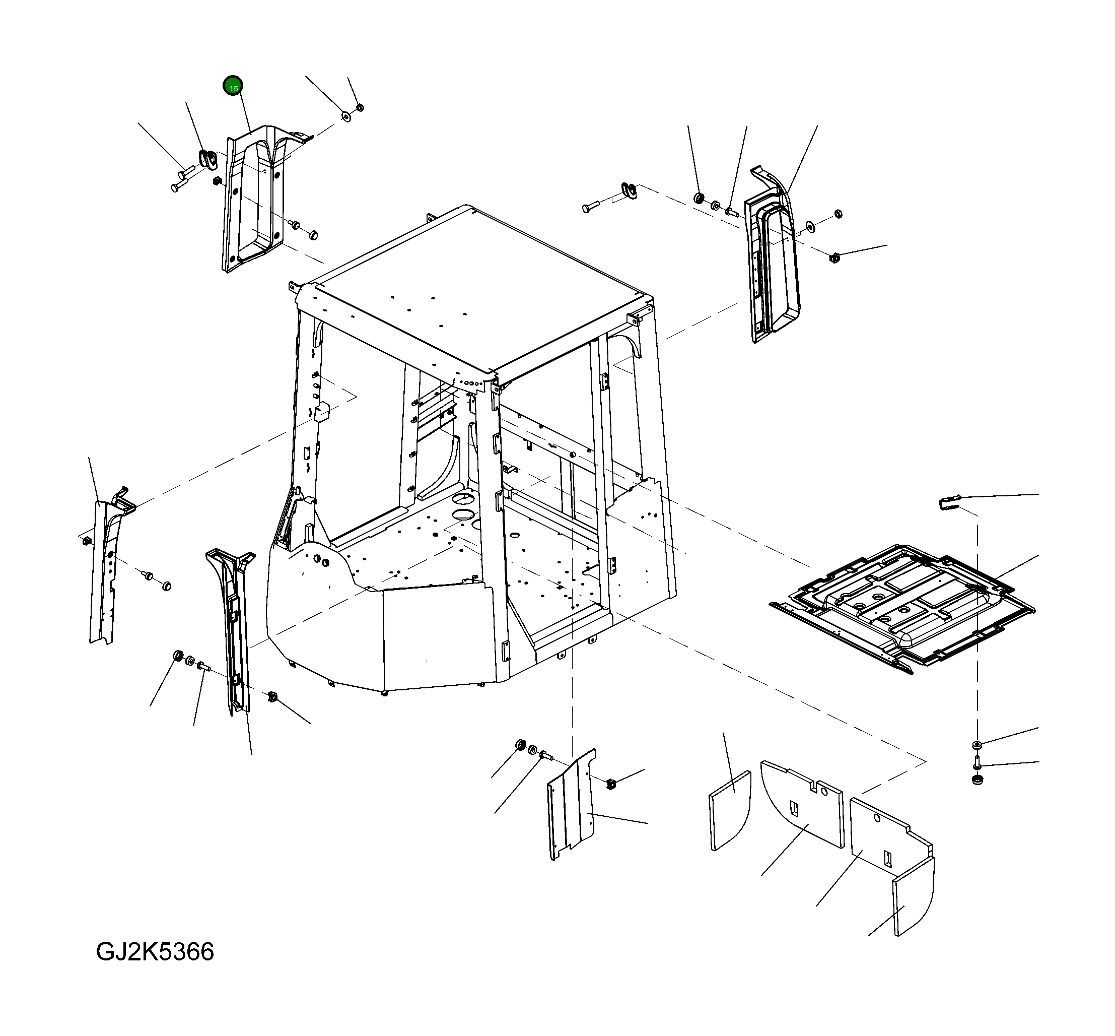 Крышка 423-56-H1M40  Komatsu