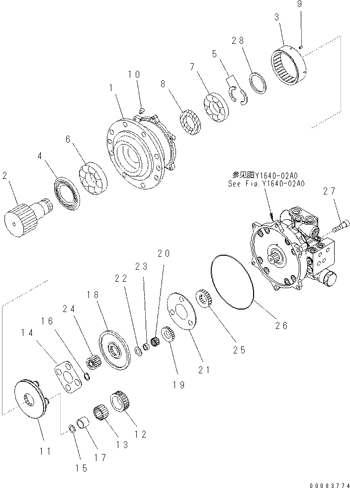 Кольцо FUFZD-8546-136  Komatsu
