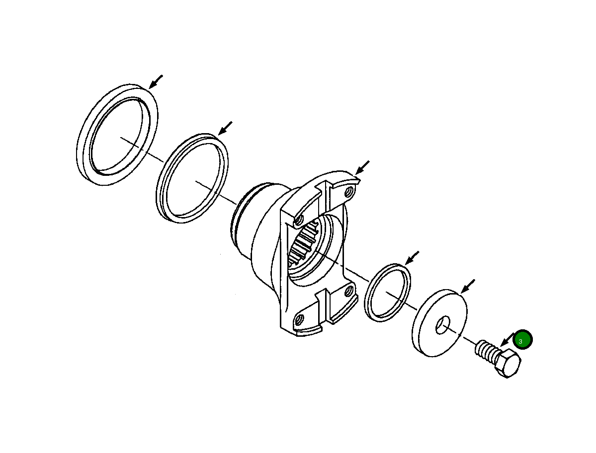 Болт 1437 738 H1 Komatsu