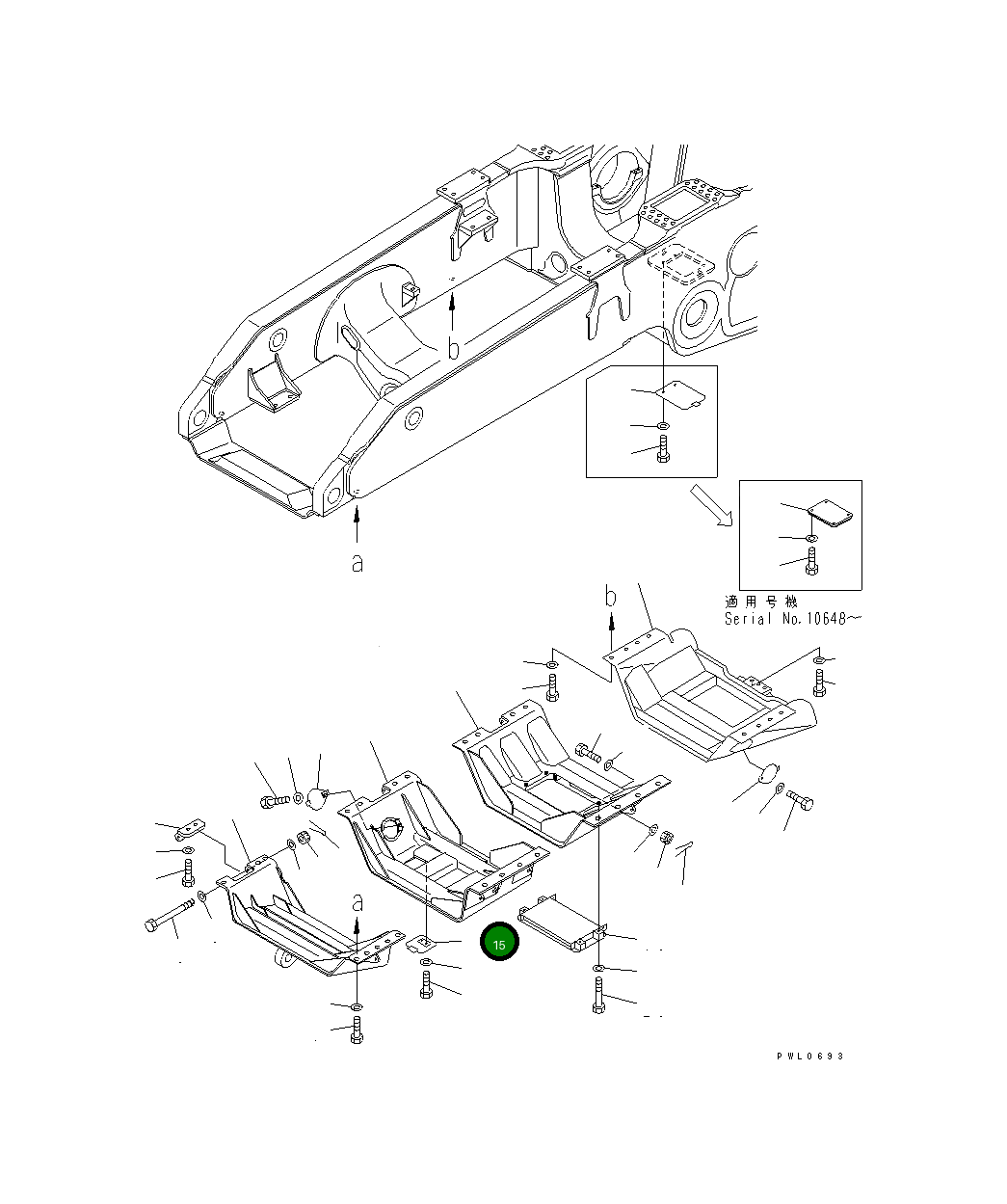Крышка 198-54-45760 Komatsu