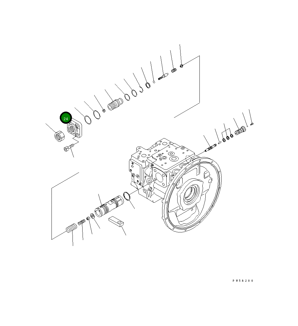 Крышка 708-2G-14190 Komatsu