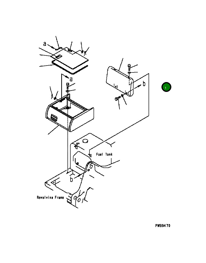 Крышка 20Y-54-B1240 Komatsu