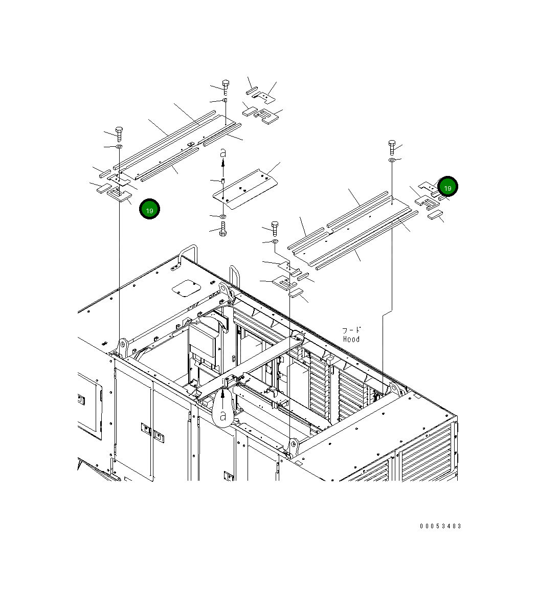 Крышка 21T-54-32641  Komatsu