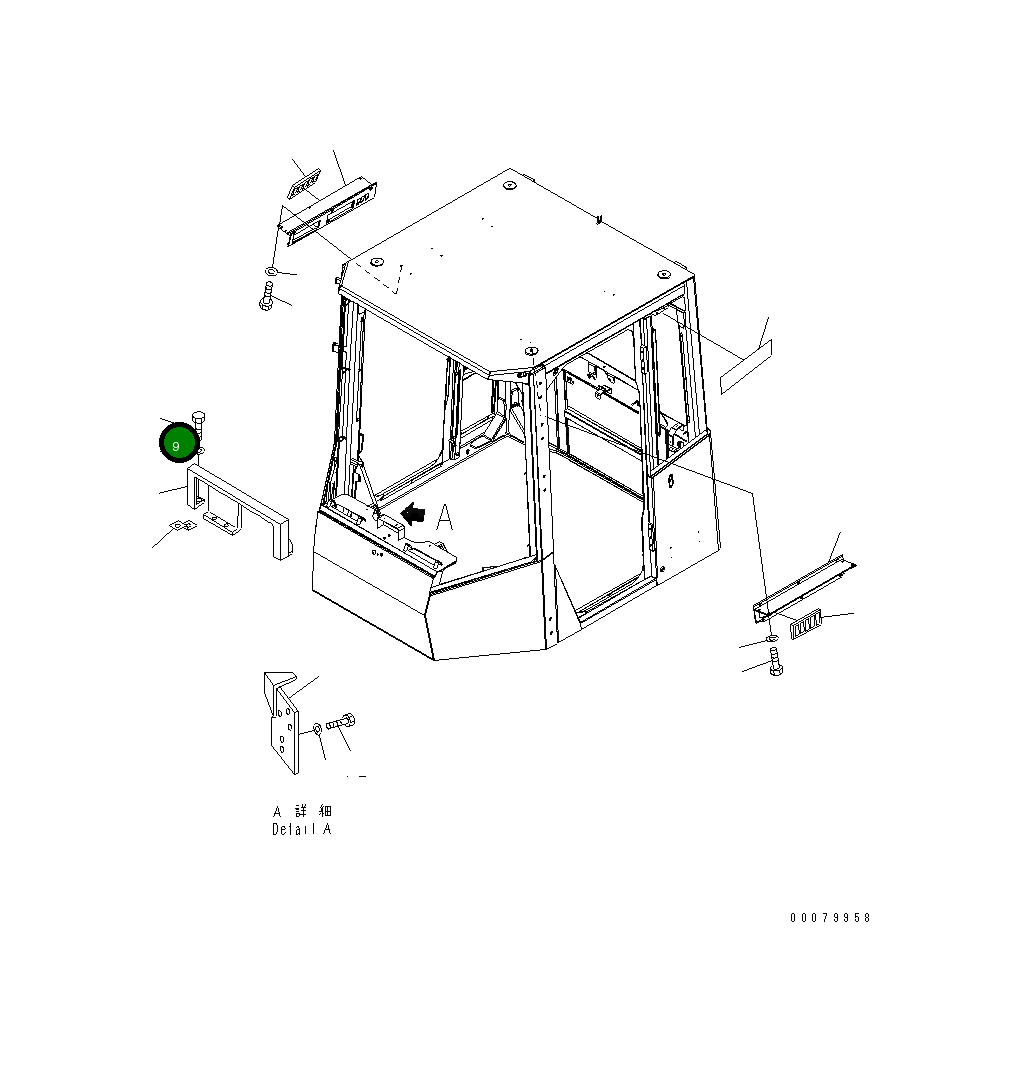 Болт 207096 Komatsu