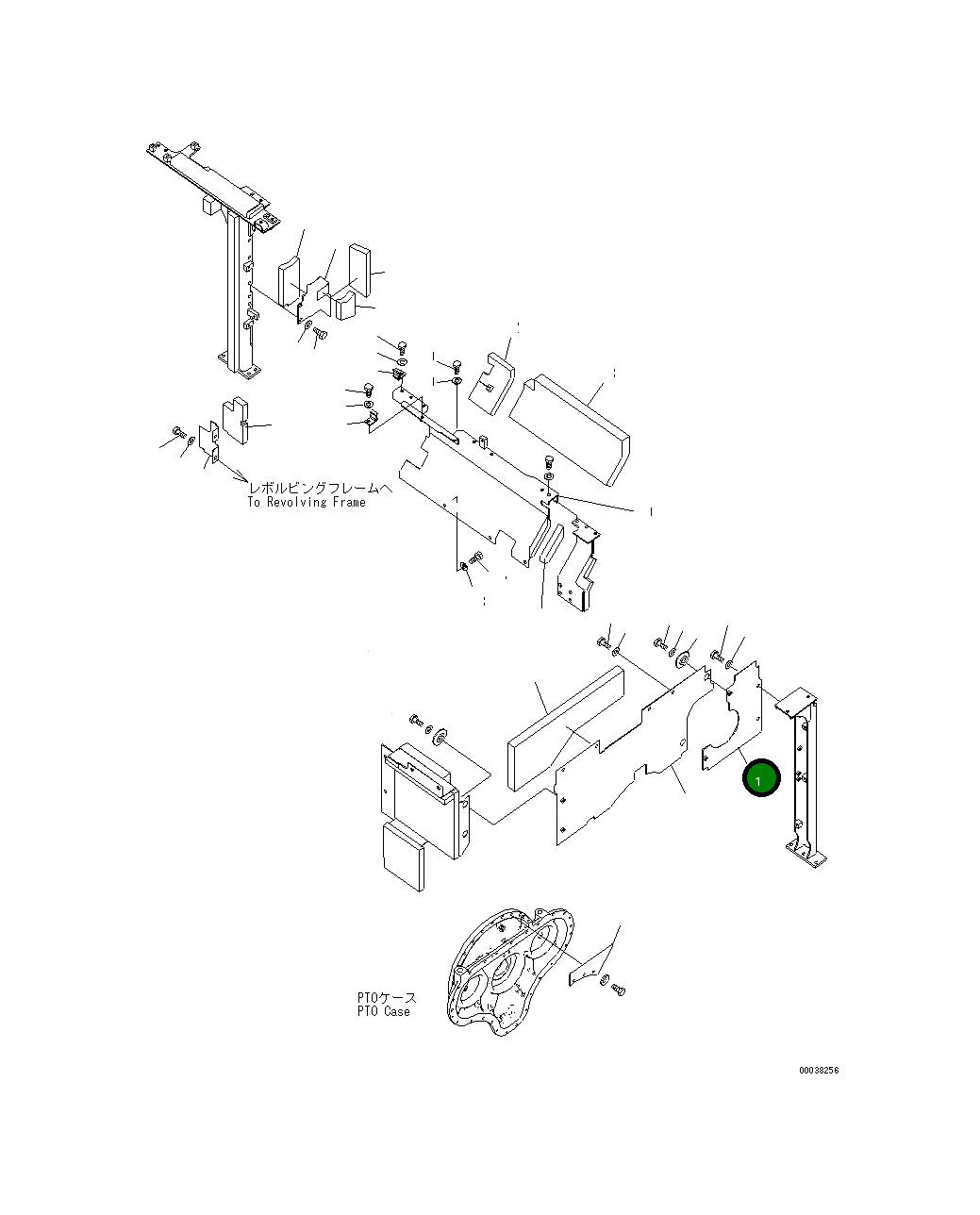 Крышка 21M-54-22580 Komatsu