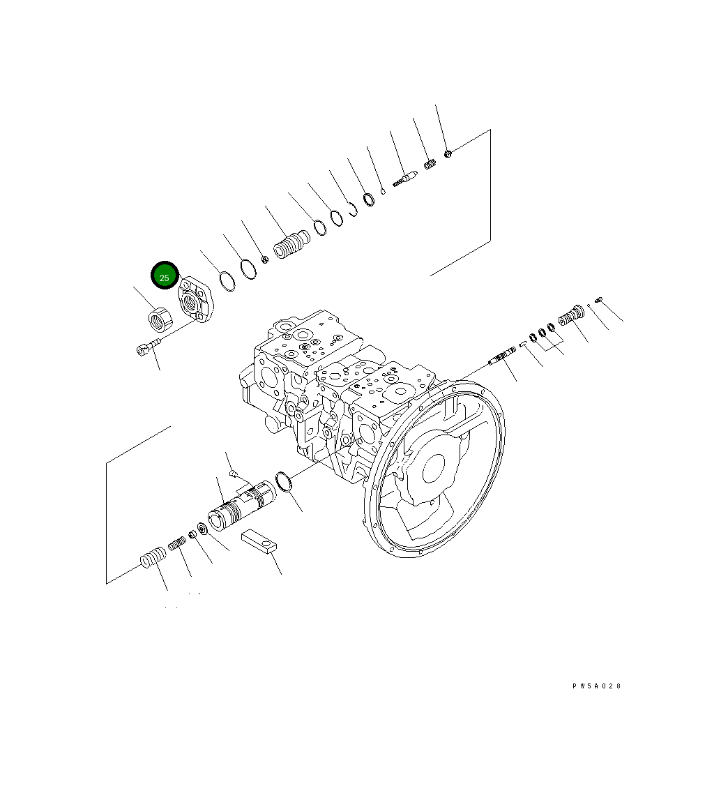 Крышка 708-2L-34230 Komatsu