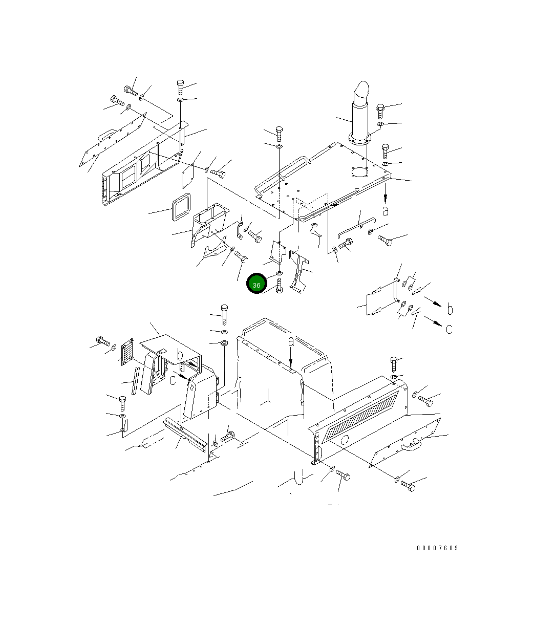 Крышка 426-54-11760 Komatsu