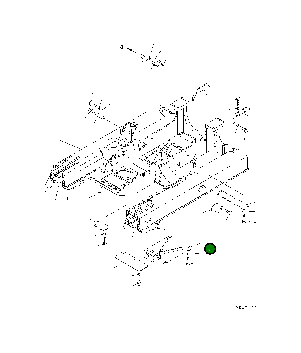 Крышка 124-21-51322  Komatsu